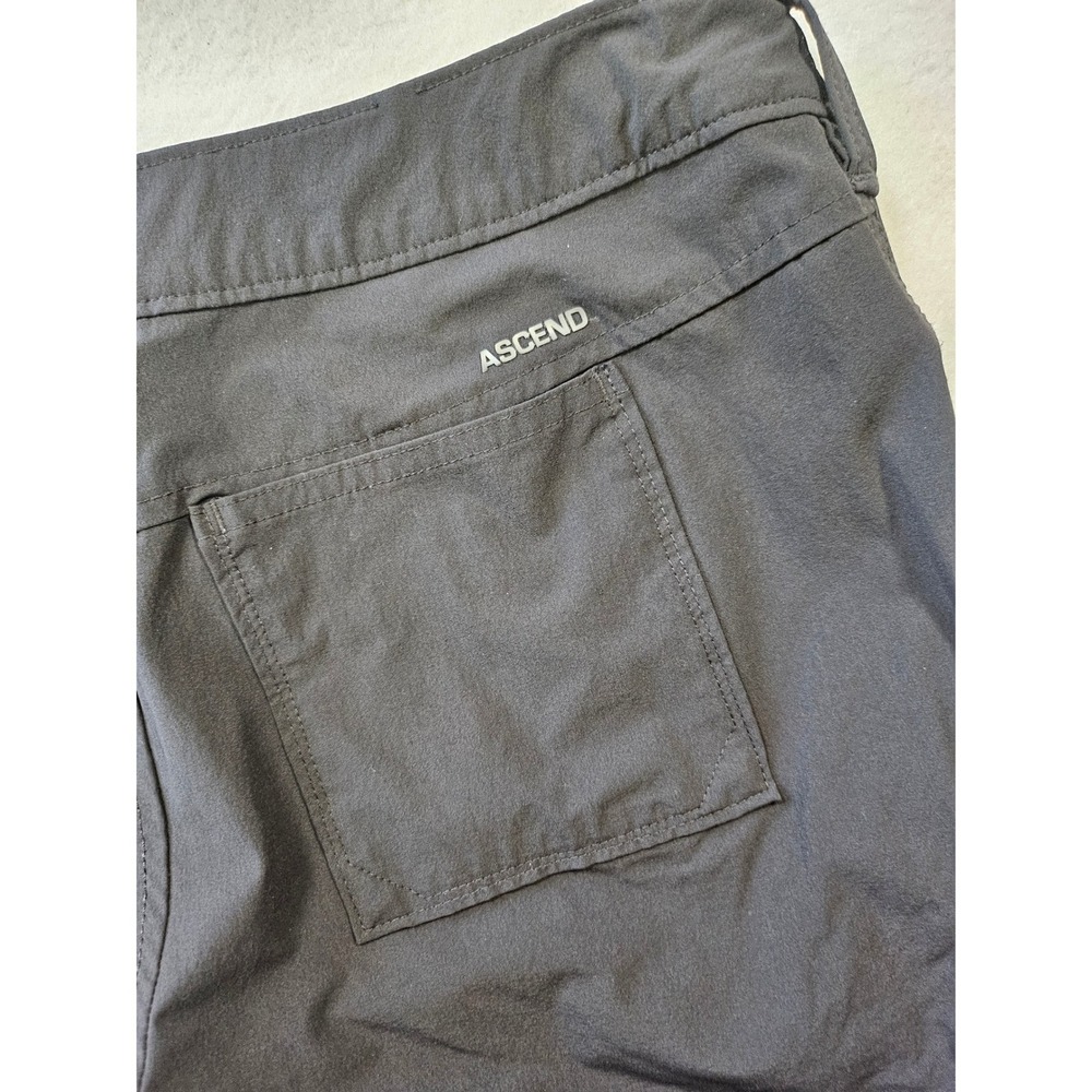 Ascend Tech Roll Up Hiking Pants Womens 2 Black Straight Leg Lightweight Outdoor - Picture 9 of 16